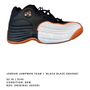 Jordan Jumpman team 1 black blaze orange